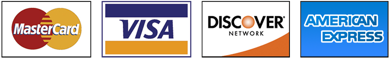 We accept Visa and MasterCard, Discover and American Express to pay for your plumbing and drain services.